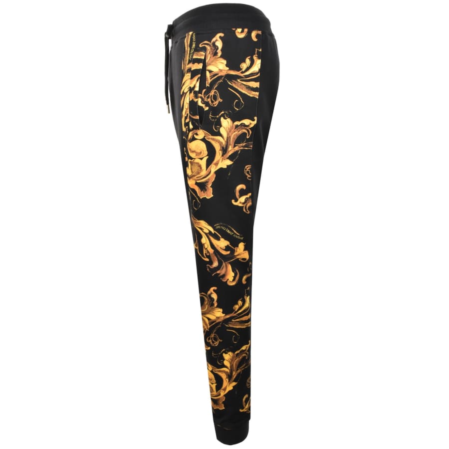 デニム・ジーパン VERSACE JEANS JOGGING PANTS WITH LOGO Versace Jeans Couture Logo Print Track Pants | Black | FARFETCH